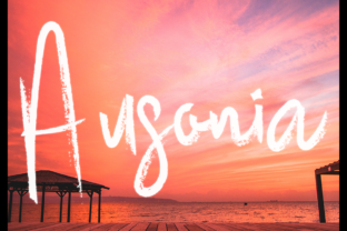 Ausonia: A Bold Brush Font for Creative Projects