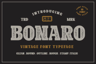 Bonaro Family: A Vintage-Themed Font Collection for Timeless Design