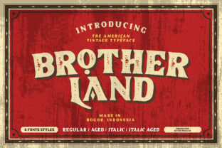 Brotherland: A Vintage-Inspired Font for Modern Design Workflows