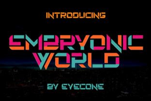 Embryonic World: A Unique Display Font for Creative Expression