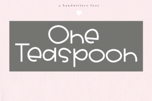 One Teaspoon: A Whimsical Font for Bold Design Statements