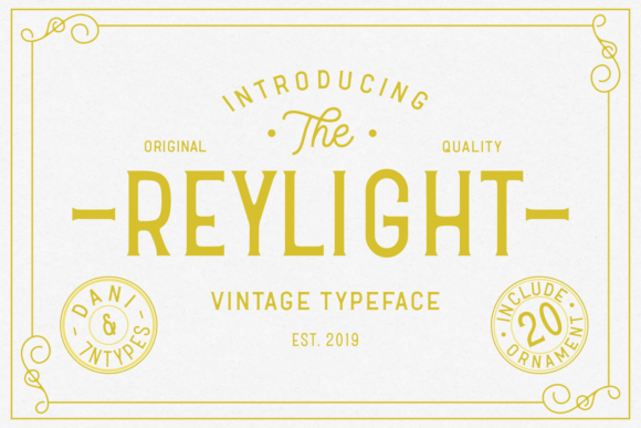 Reylight: A Clean Display Font for Simple, Striking Designs