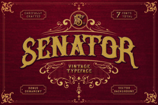 Senator: A Vintage-Themed Display Font with a Bold Twist