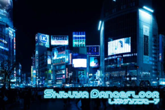 Shibuya Dancefloor Family: A Bold Font for Anime and Sci-Fi