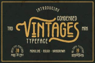 Vintages: Where Timeless Typography Meets Contemporary Creative Demand